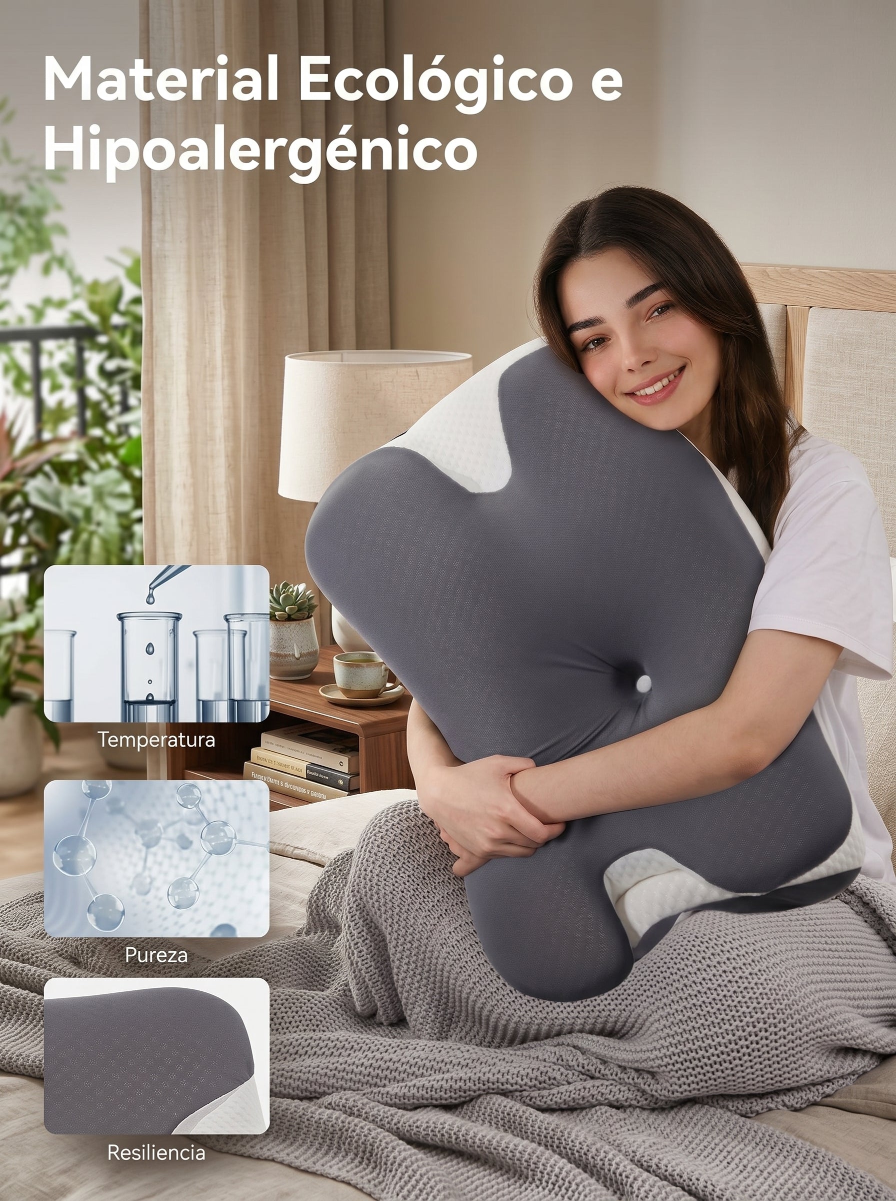 Material ecológico e hipoalergénico