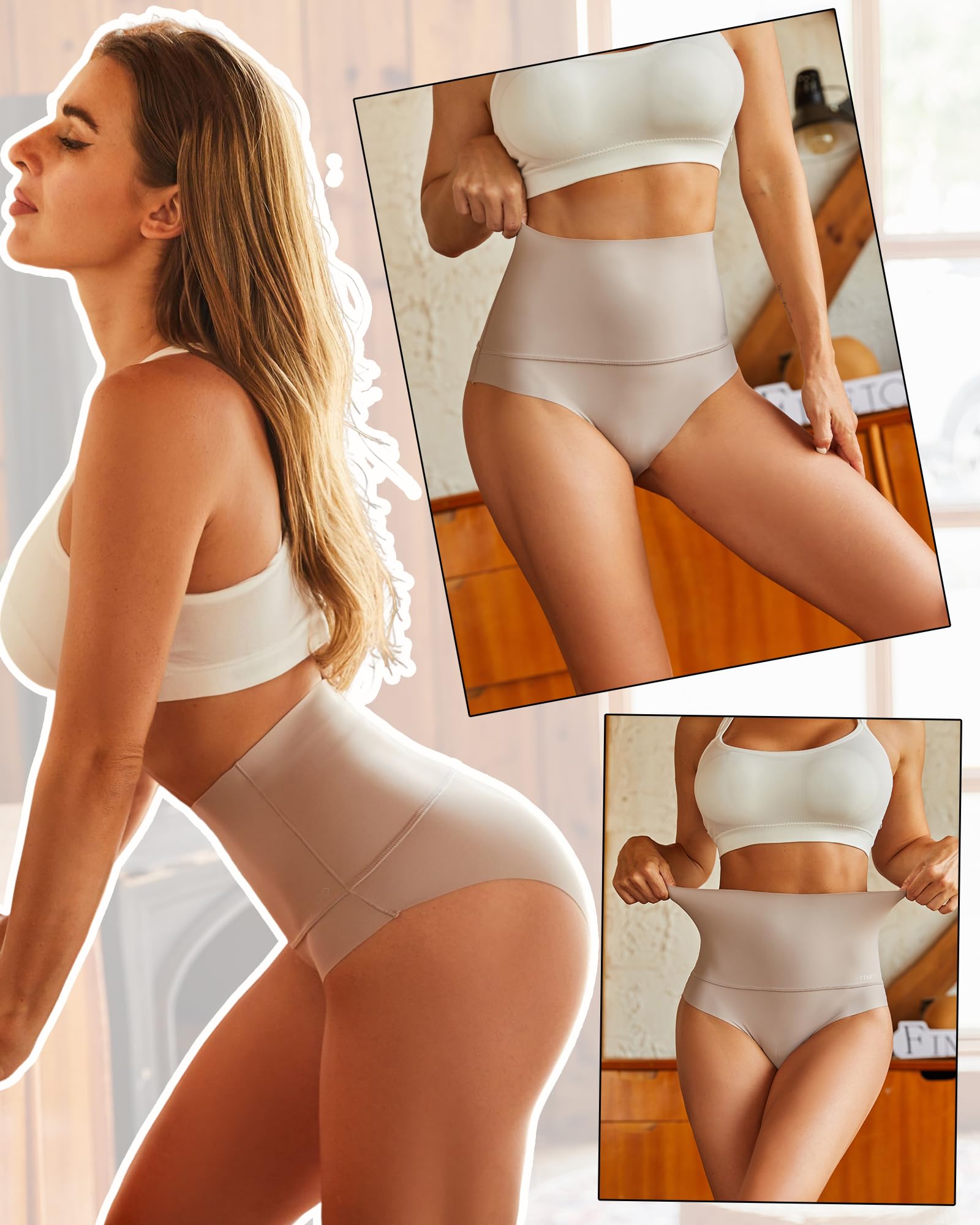 Pack de 5 Calzones de Tiro Alto con Control Abdominal