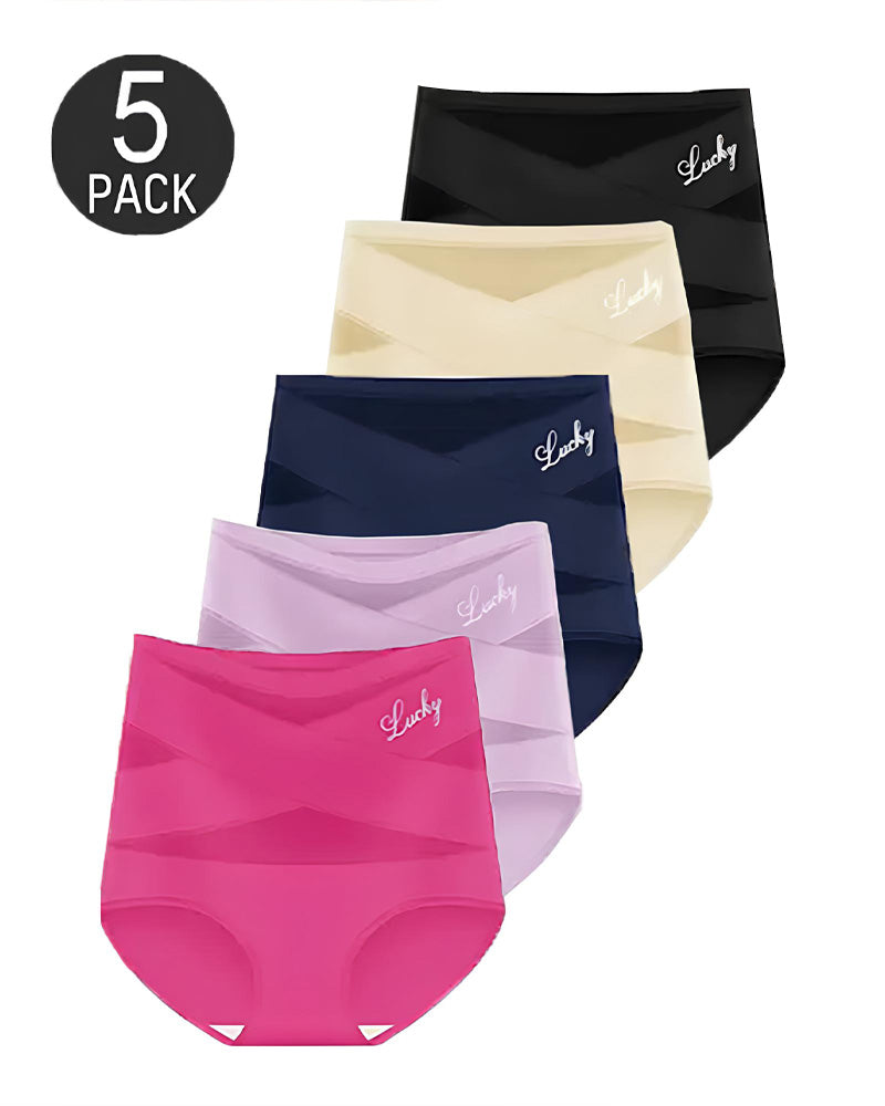 Pack de Calzones de Tiro Alto con Malla, Control Abdominal y Realce