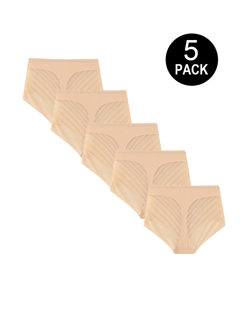Pack de 5 Calzones Sin Costuras con Control Abdominal y Realce