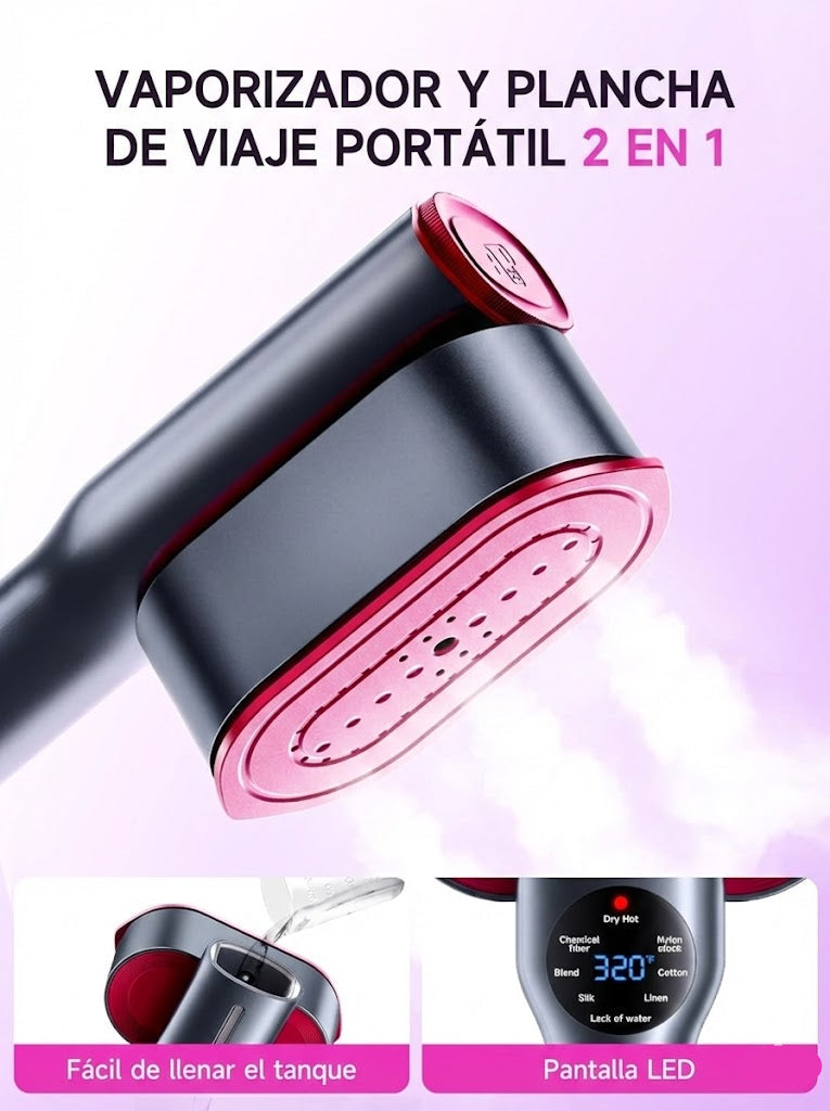 Draagbare 2-in-1 stoomstrijker (draaibaar)