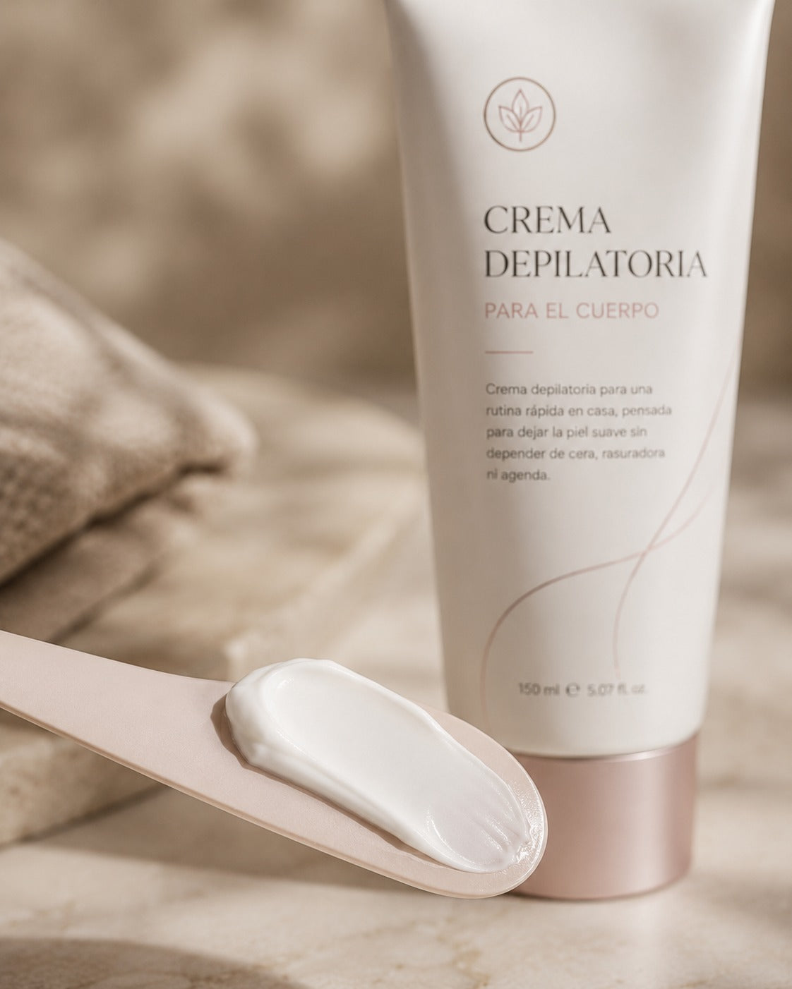 Crema Depilatoria Smooth textura de crema